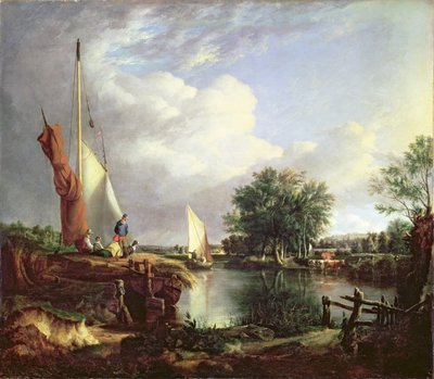 The River at Thorpe by Joseph Stannard